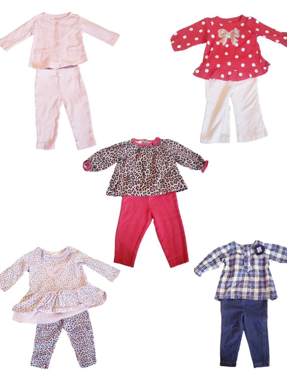 6 Month Girls Assorted Outfit Bundle